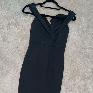 Lulu’s Black Off the Shoulder Dress